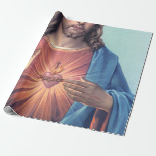 Sacred Heart Of Jesus Wrapping Paper