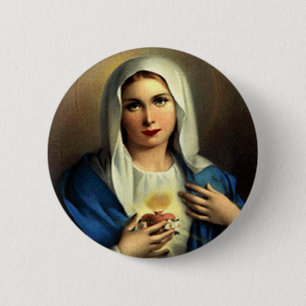 SACRED HEART OF MARY 09 CUSTOMIZABLE PRODUCTS BUTTON