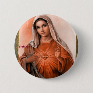 SACRED HEART OF MARY A05 CUSTOMIZABLE PRODUCTS PINBACK BUTTON