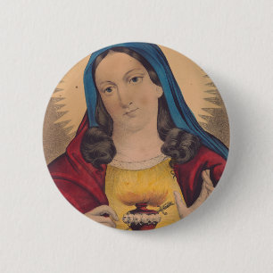 Sacred Heart of Mary Button