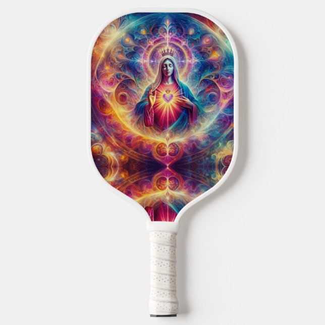 Sacred Heart of Mary Pickleball Paddle (Front)
