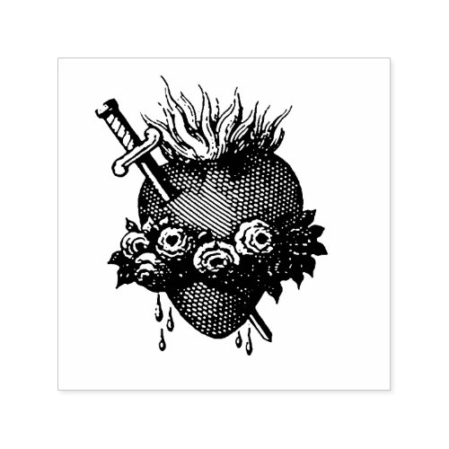 Sacred Heart of Mary  Self_inking Stamp