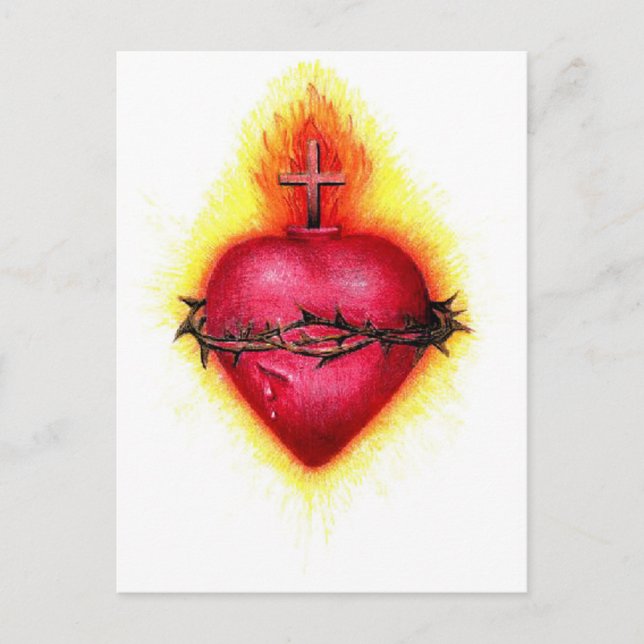 Sacred Heart Postcard (Front)