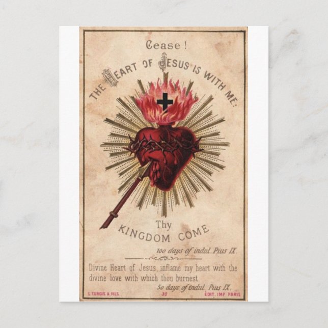 Sacred Heart Postcard (Front)