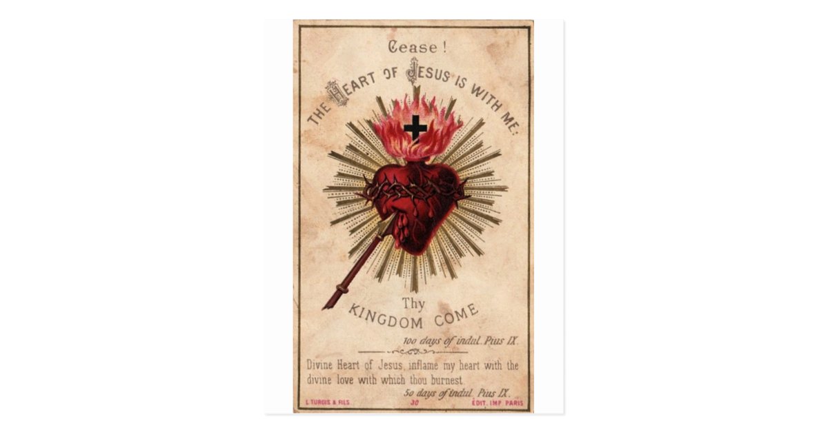 Sacred Heart Postcard | Zazzle.com