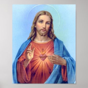 Sacred Heart Poster by stvsmith2009 at Zazzle