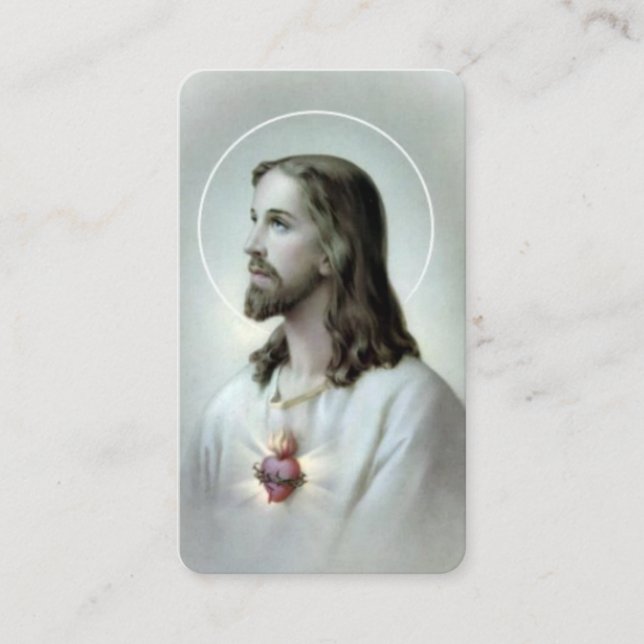 Sacred Heart Prayer for the Sick Prayer Card (Front)