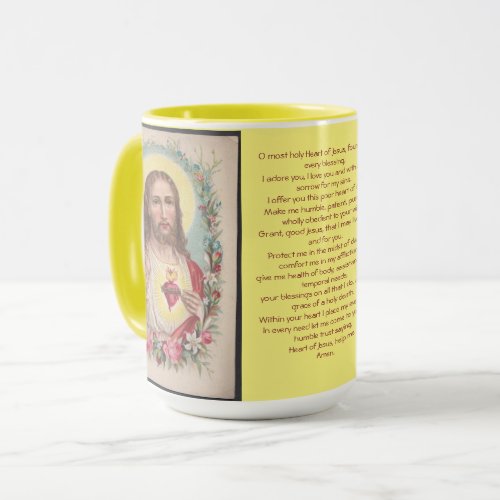 Sacred Heart Prayer Mug