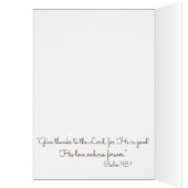 Sacred Heart Rosary Flowers Cross Thank You (Inside (Left))