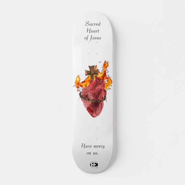 Sacred Heart Skateboard Deck (Front)