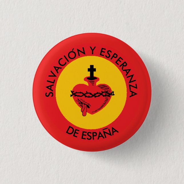 SACRED HEART SPAIN BUTTON (Front)
