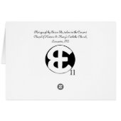 Sacred Heart Stained Glass Cards (Back Horizontal)