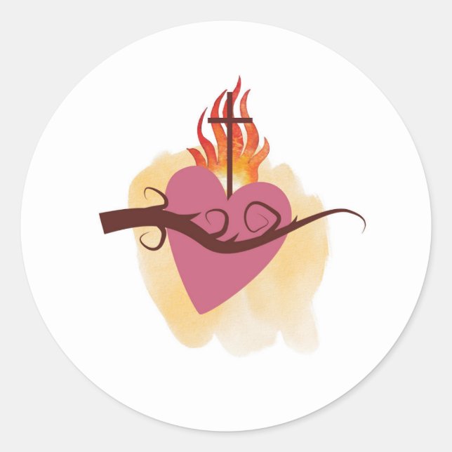 Sacred Heart Sticker by Catholic Everyday (Front)