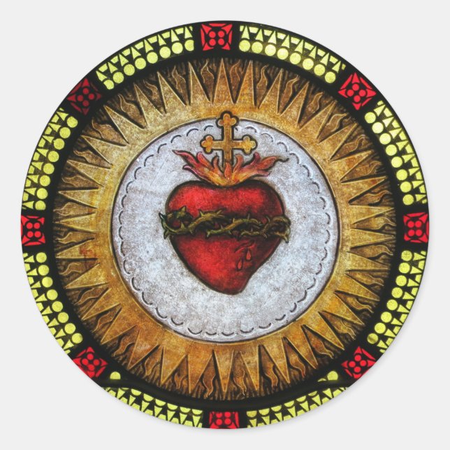 Sacred Heart Stickers (Front)