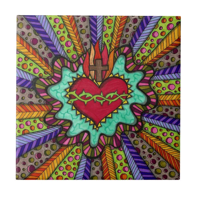 Sacred Heart Tile (Front)