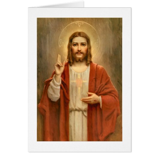 Sacred Heart with Halo Cards (Front)