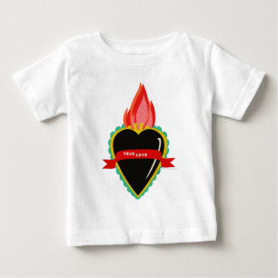 Sacred Heart with True Love Ribbon Sash Tee