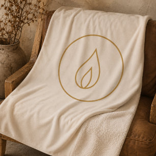 Sacred Hearth Flame Sherpa Blanket