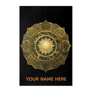 Sacred Helios Flare Acrylic Wall Art