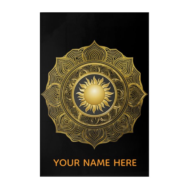 Sacred Helios Flare Acrylic Wall Art (Front)