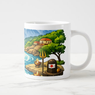 Sacred Himalayas, Eternal Ganga Giant Coffee Mug
