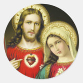 Holy Family Jesus Mary St. Joseph Classic Round Sticker