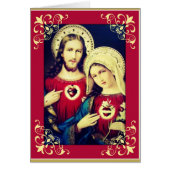 Sacred Immaculate Hearts Jesus Mary Prayer (Front)
