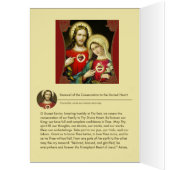 Sacred Immaculate Hearts Jesus Mary Prayer Cards (Inside (Left))