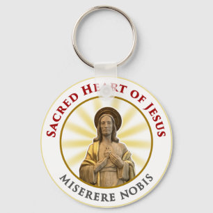 Sacred & Immaculate Hearts of Jesus & Mary Keychain