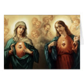 Sacred Jesus Immaculate Heart Mary Angels Cherubs (Front Horizontal)