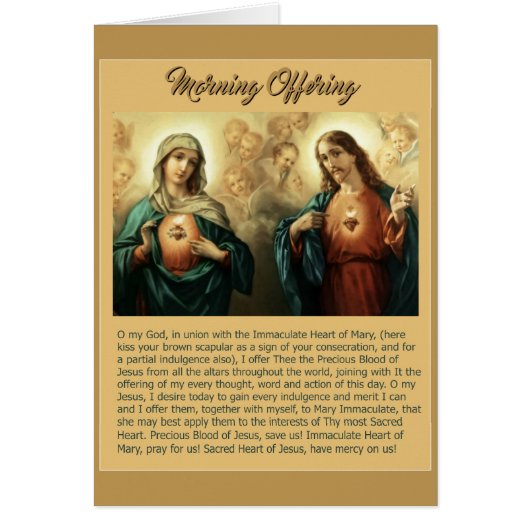 Sacred Jesus Immaculate Heart Mary Angels Cherubs (Front)