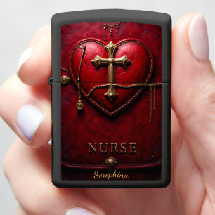 Sacred Lifeline Nurse Cross Compassion Gift Zippo Lighter