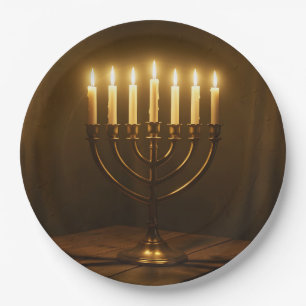 Sacred Light – Spiritual Illumination Art Paper Plates