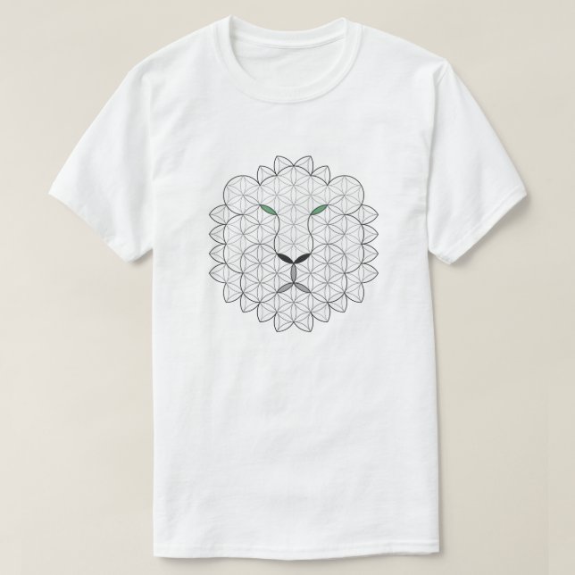 Sacred Lion, B01/BW. T-Shirt (Design Front)