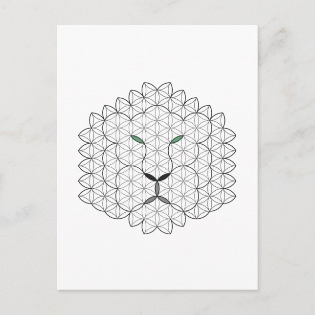 Sacred Lion, B06BW. Postcard (Front)