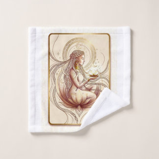 Sacred Lotus Goddess Spiritual Bath Towel Set