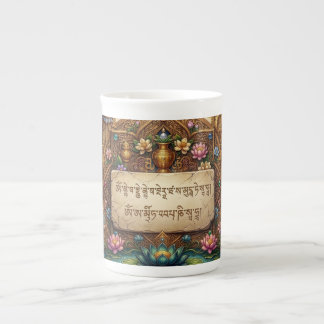 Sacred Medicine Buddha Mantra | High-V Bone China Mug