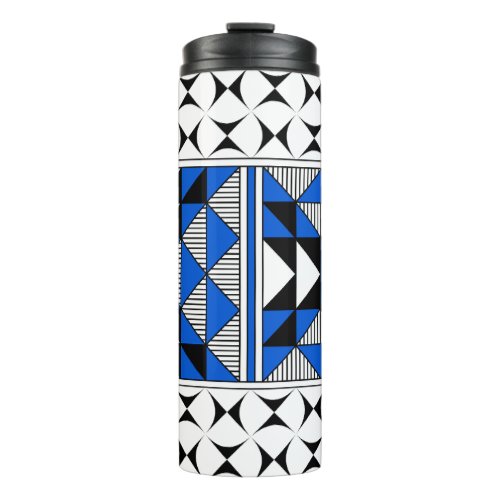 Sacred Mountains in Blue Thermal Tumbler