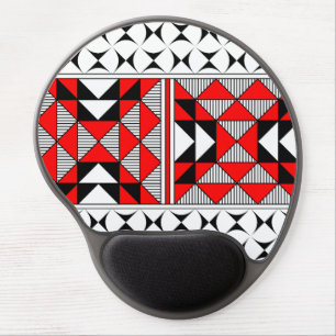 Sacred Mountains in Red Gel Mouse Pad