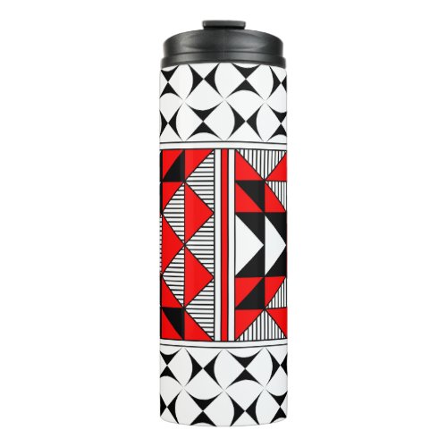 Sacred Mountains in Red Thermal Tumbler