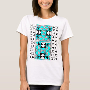 Sacred Mountains in Turquoise T-Shirt