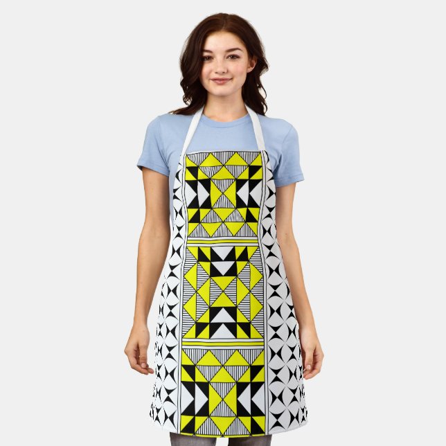 Sacred Mountains in Yellow Apron (Worn)