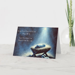 Sacred Nativity Christmas Card