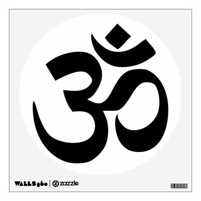 Sacred Om in Yoga Wall Decal (Front)