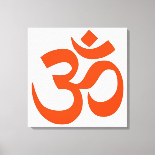 Sacred Om Symbol Canvas Print