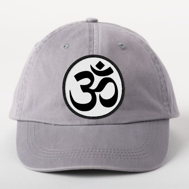 Sacred Om Symbol Sanskrit Script Writing Patch | Zazzle