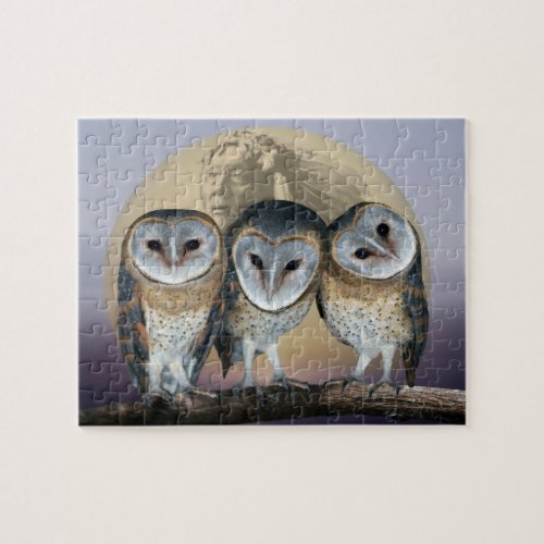 Sacred Owl North American Indian Jigsaw Puzzle