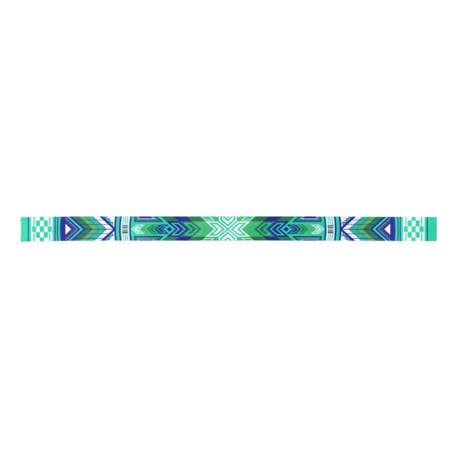 Sacred Places Aqua Satin Ribbon (Front)