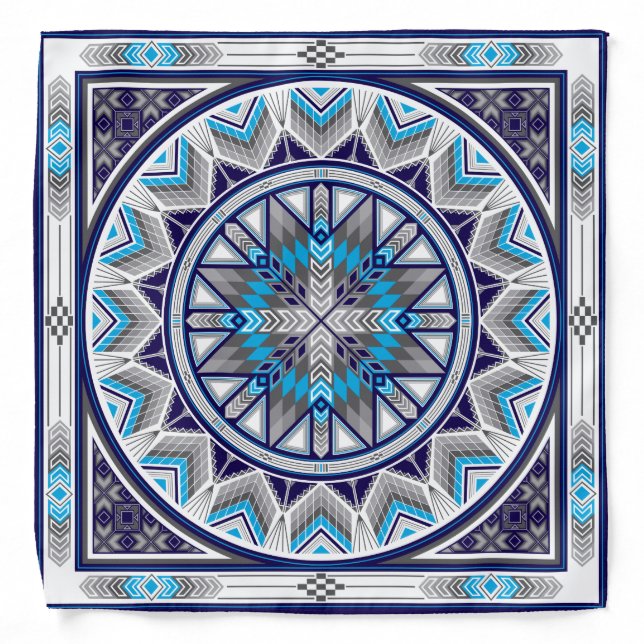 Sacred Places (Blue) Bandana (Front)