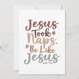 Sacred Rest - Mark 4:38 Christian Design Thank You Card
